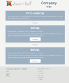 Newsletter-Template Standard Soft Blue